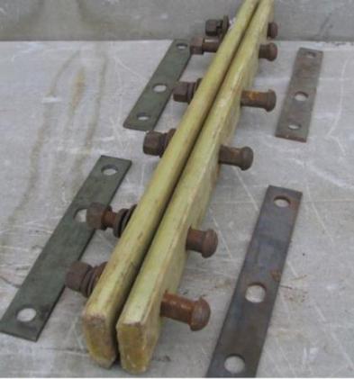 Стыковая изолирующая накладка АпАТэК Р-65ВП ЦП-499 в сборе